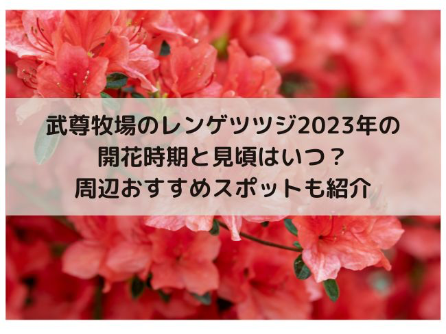 武尊牧場　レンゲツツジ　2023